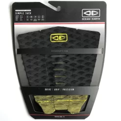 Ocean Earth Simple Jack Surfboard Tail Pad Black Lime