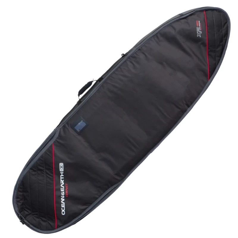 Ocean Earth Double Compact Shortboard XP Surfboard Travel Bag - 6ft4