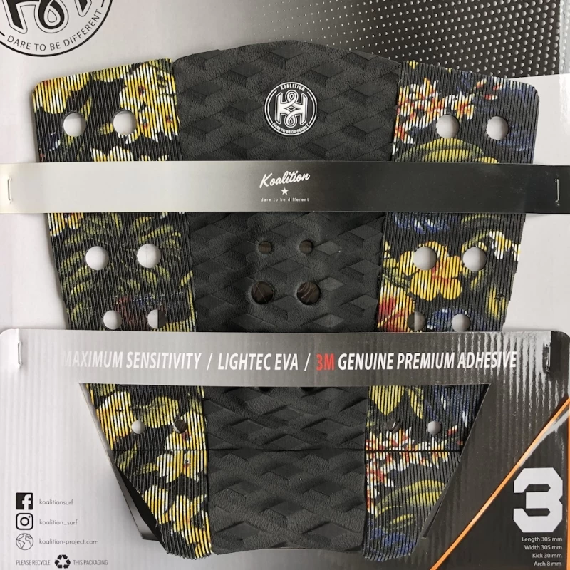 Koalition Karve 3 Piece Surfboard Tail Pad Waikiki