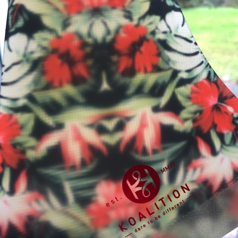 Koalition Tropical Leaves Longboard Fin 8.5 Inch Hawaiian Black - Image 2