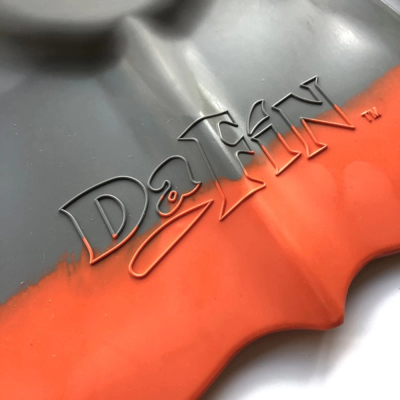 DaFiN Swim Fins Grey Orange - MEDIUM - UK 6-7 (US7-8) - Image 3