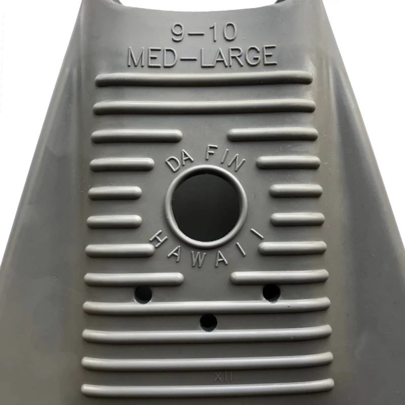 DaFiN Swim Fins Grey Orange - MEDIUM - UK 6-7 (US7-8) - Image 5