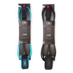 Ocean And Earth Regular Surfboard Leash 6ft Comp - Black