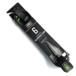 Ocean Earth One XT All Round Comp Leash 6ft Black Lime