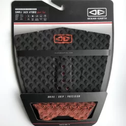 Ocean Earth Simple Jack Hybrid Surfboard Tail Pad Black Orange