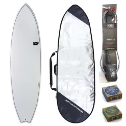 NSP 7ft2 Fish Surfboard Package White