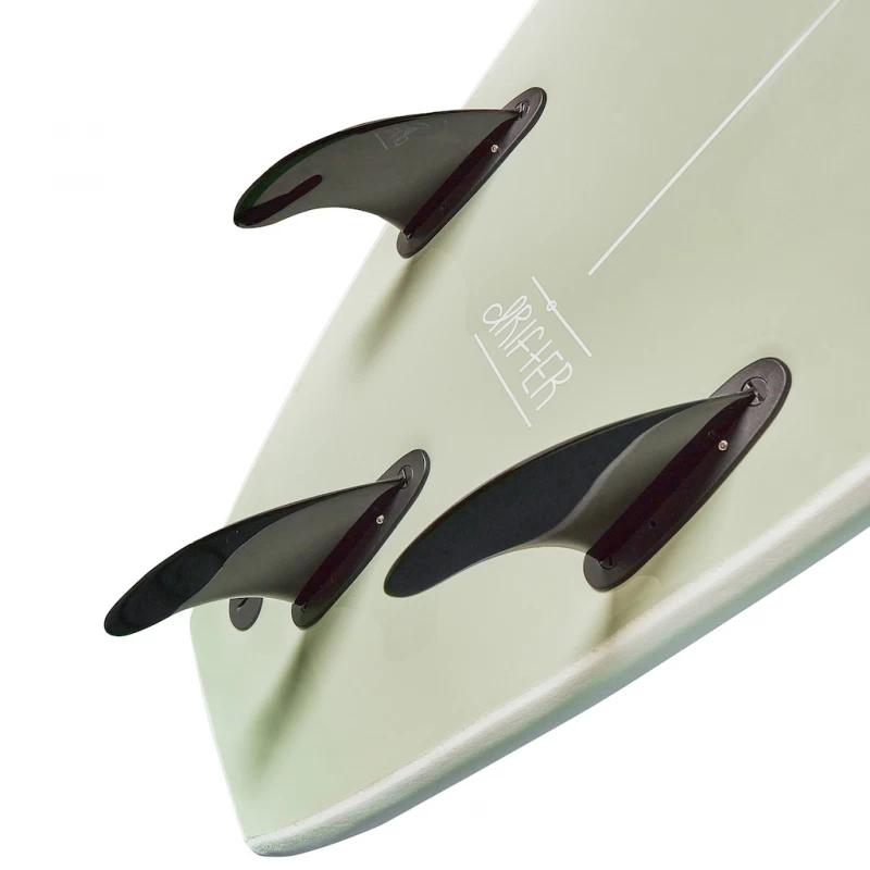 Foamie 8ft Drifter Soft Surfboard White Olive - Image 2