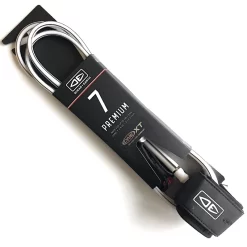 Ocean Earth One XT Surfboard Leash 7ft White