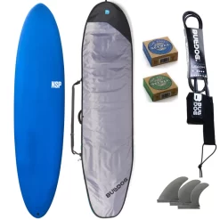 NSP 7ft6 ProTech MiniMal Surfboard Package Navy
