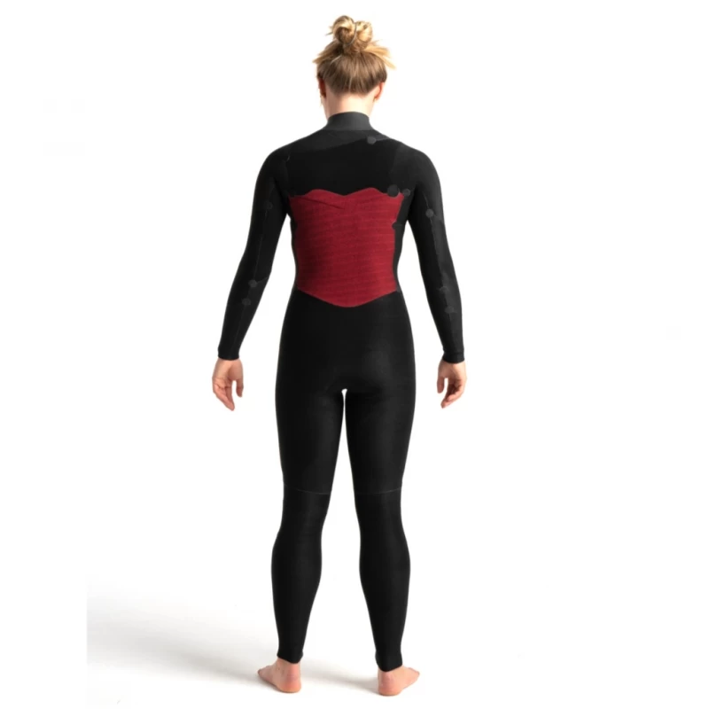 C-Skins Solace 5/4/3mm Womens Wetsuit Chest Zip Black Tropical - UK 10 - Image 6