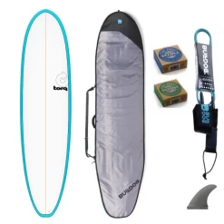 Torq 7ft4 Volume Plus Surfboard Package Blue Pinline