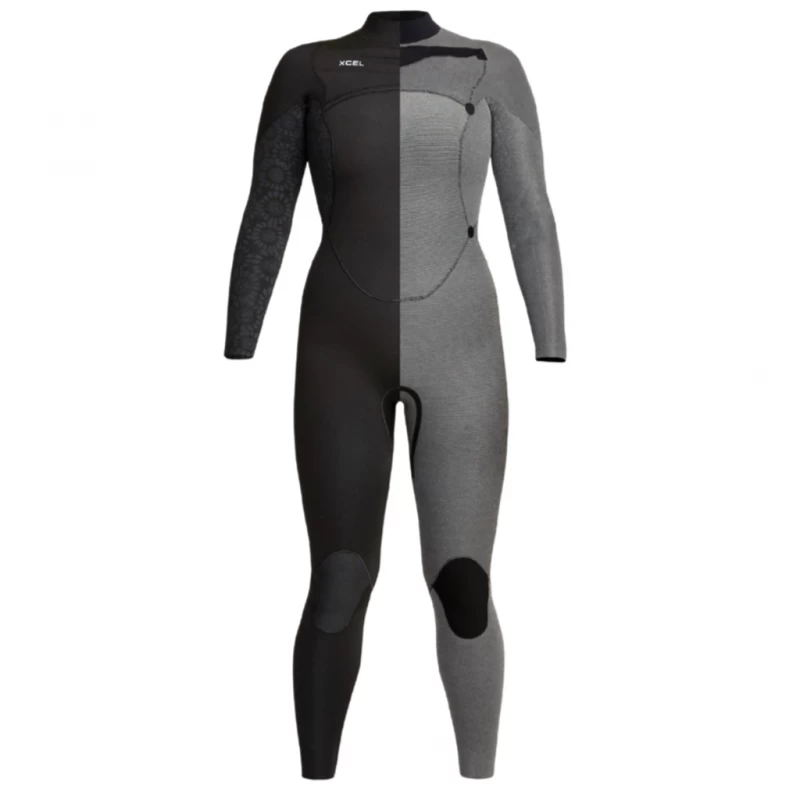 Xcel Wetsuits Womens Comp 3/2mm Wetsuit Grey Tin Flower - USA8 (UK10) - Image 2